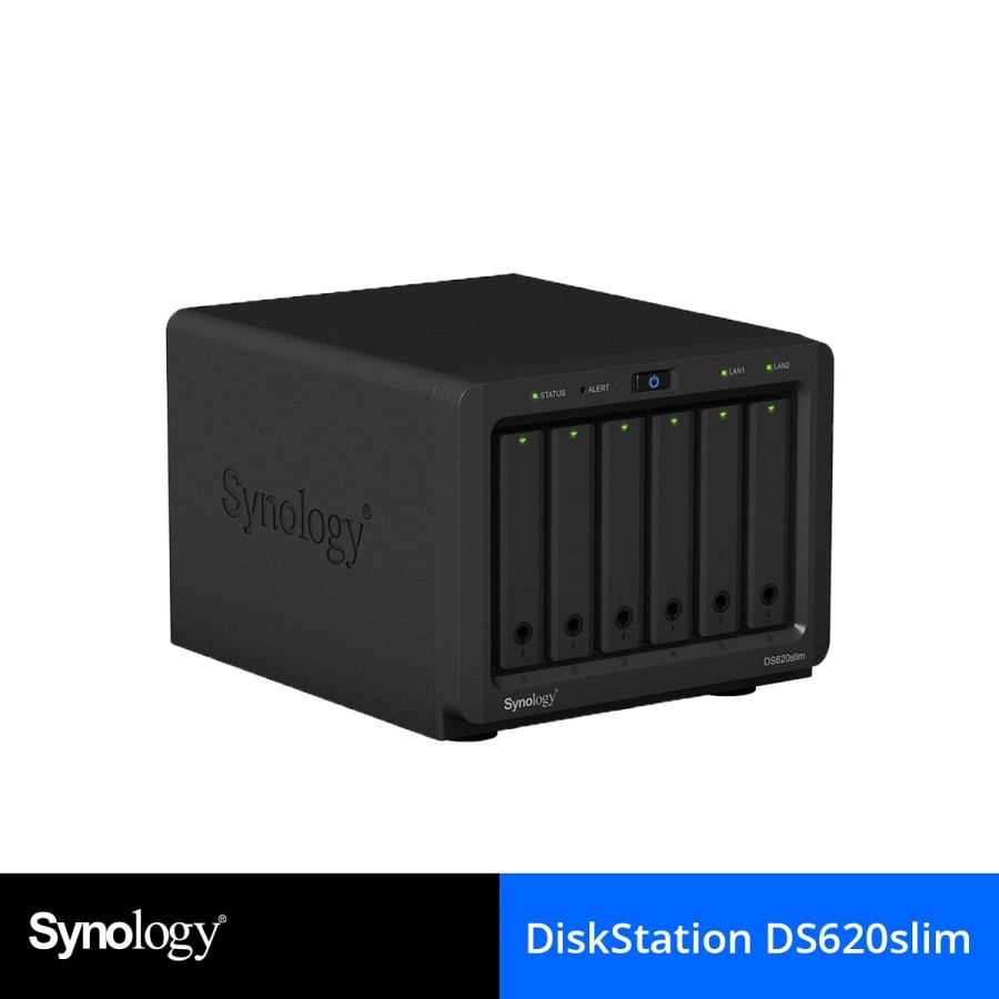 DS620Slim Synology Disk Station 6-bay 2GB RAM - utama